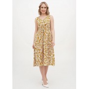 Жовта кежуал сукня-сарафан Juliet deluxe з квітковим принтом 35002